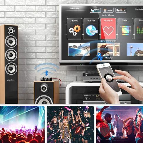 ZK-1002 لوحة مضخم صوت بلوتوث 5.0، جهاز استقبال مضخم طاقة هاي فاي صغير 100 وات × 2 2.0 قناة مع التحكم في مستوى الصوت، ومدخلات BT وAUX، وحدة أمبير ستيريو DC 5-27V لمكبرات الصوت المنزلية in Saudi Arabia