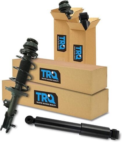 TRQ Front and Rear Complete Strut Assembly & Shock Absorber Kit Complete Strut & Coil Spring Assembly Compatible with 2012-2017 Hyundai Accent in Saudi Arabia