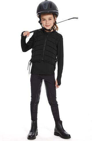 M MOTEEPI Fleece Girls Long Sleeve Shirts Quarter Zip Pullover Equestrian Girls Fall Winter Jackets in Kuwait