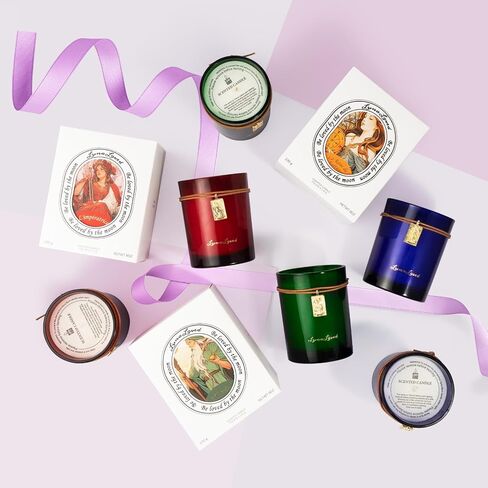 Scented Candles for Tarot The Wheel of Fortune | Wood & Citrus Scented Candles | Soy Candles for Home Scented | Bergamot Cedarwood Eucalyptus | Mood-Boosting Candles in Saudi Arabia