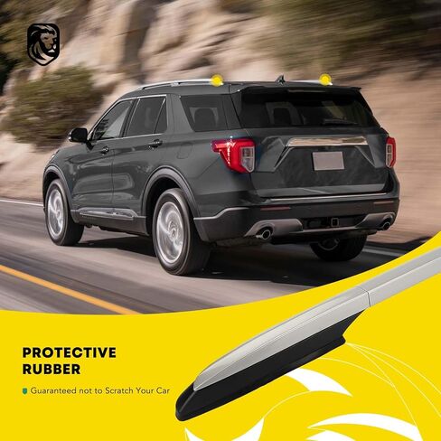 YHTAUTO Car Roof Rack Side Rails Compatible with Toyota RAV4 2013-2018, 165 Lbs Aluminum Alloy Raised Side Roof Rails, Anti-Rust Black Rooftop Luggage Rails w/Hardware in Saudi Arabia