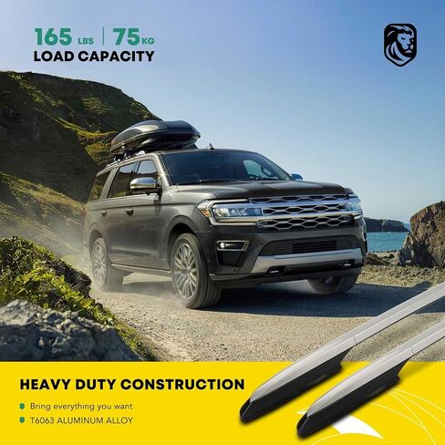 YHTAUTO Car Roof Rack Side Rails Compatible with Toyota RAV4 2013-2018, 165 Lbs Aluminum Alloy Raised Side Roof Rails, Anti-Rust Black Rooftop Luggage Rails w/Hardware in Saudi Arabia