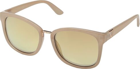 GUESS GF0327 Milky Beige With Rose Gold/Brown Gradient With Gold Flash Lens One Size in Saudi Arabia
