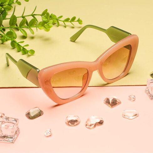 Freckles Mark Trendy Designer Sunglasses Womens Cute Fashion Square Cat Eye Sun Glasses in Kuwait