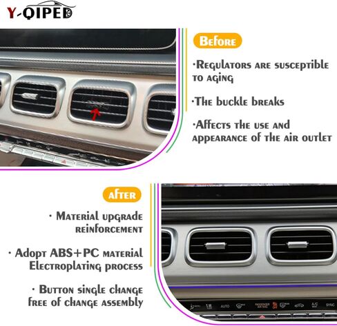 AC Air Conditioning Vent Outlet Clip Tab Paddles Replacement for Mercedes Benz W167 GLE GLS 2020-2024 1pcs (Rear Row Side) in Kuwait