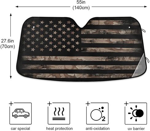 Beach Seashell Starfish Car Windshield Sunshade Foldable Blocks Sun Visor Protector Keep Cool for Car Truck SUV in Kuwait