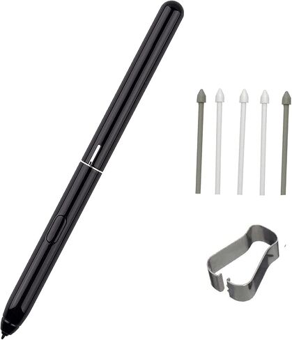 قلم Galaxy Tab S4 S بديل لجهاز Samsung Galaxy Tab S4 EJ-PT830B T835 T837، قلم Tab S4 Stylus Pen، Galaxy Tab S4 Stylus Touch S Pen لجهاز Samsung Galaxy Tab S4 مع 5 أطراف + 1 ملاقط (رمادي) in Kuwait