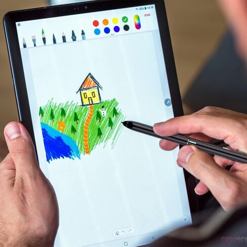 قلم Galaxy Tab S4 S بديل لجهاز Samsung Galaxy Tab S4 EJ-PT830B T835 T837، قلم Tab S4 Stylus Pen، Galaxy Tab S4 Stylus Touch S Pen لجهاز Samsung Galaxy Tab S4 مع 5 أطراف + 1 ملاقط (رمادي) in Kuwait