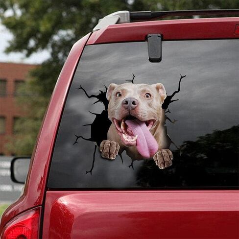 Dog Decal 3D Car Decal Sloth Crack car Sticker Decoration for Car Windows，Bumper Stickers, Refrigerator Stickers, Toilet Stickers in Kuwait