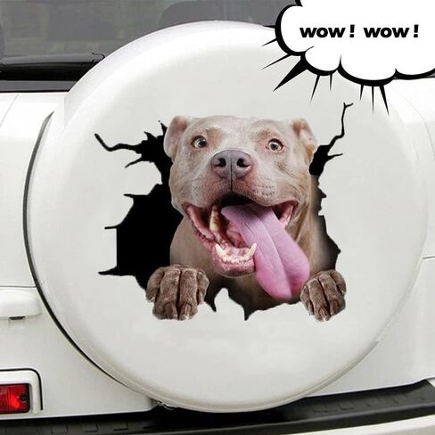Dog Decal 3D Car Decal Sloth Crack car Sticker Decoration for Car Windows，Bumper Stickers, Refrigerator Stickers, Toilet Stickers in Kuwait