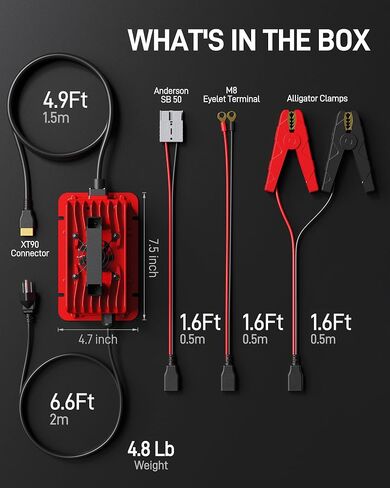 14.6V 30 AMP Lithium Battery Charger for 12V(12.8V) LiFePO4 Battery, IP65 Waterproof/Marine Onboard Battery Charger for 12 Volt Automotive Trailer RV SUV Motorbike Boats & All LFP Battery in Saudi Arabia