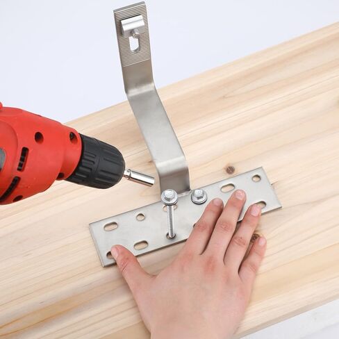 Tandefio 4 حزمة قابل للتعديل لوحة للطاقة الشمسية تركيب بلاط سقف هوك عدة الفولاذ المقاوم للصدأ الألواح الشمسية الكهروضوئية سقف هوك أدوات التثبيت لأسطح البلاط المسطحة، S و W in Kuwait