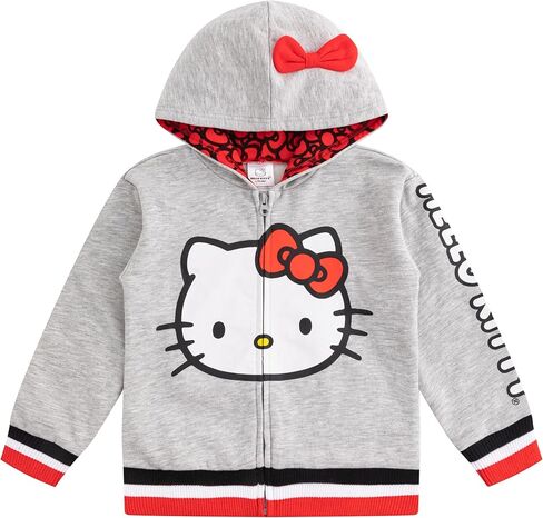 Hello Kitty Girls Zip Up Hooded Sweatshirt for Infant, Toddler and Little Kids in Kuwait