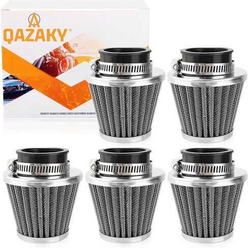 5pcs 38mm 39mm 40mm 1.5" Filter for 50cc 90cc 110cc 125cc 150cc 200cc GY6 ATV Scooter Quad Go Kart Moped Pit Dirt Racing Bike Kawasaki Yamaha Suzuki Baja TaoTao in Saudi Arabia
