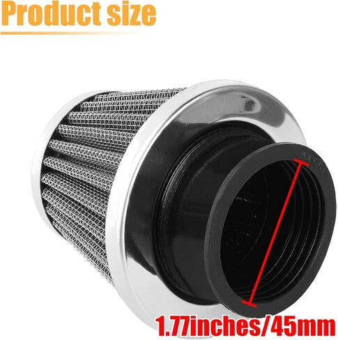 5pcs 38mm 39mm 40mm 1.5" Filter for 50cc 90cc 110cc 125cc 150cc 200cc GY6 ATV Scooter Quad Go Kart Moped Pit Dirt Racing Bike Kawasaki Yamaha Suzuki Baja TaoTao in Saudi Arabia