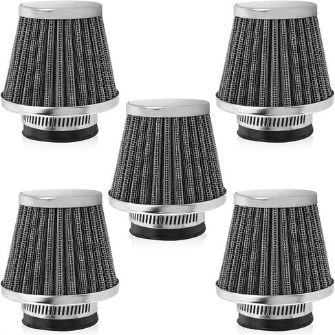 5pcs 38mm 39mm 40mm 1.5" Filter for 50cc 90cc 110cc 125cc 150cc 200cc GY6 ATV Scooter Quad Go Kart Moped Pit Dirt Racing Bike Kawasaki Yamaha Suzuki Baja TaoTao in Saudi Arabia
