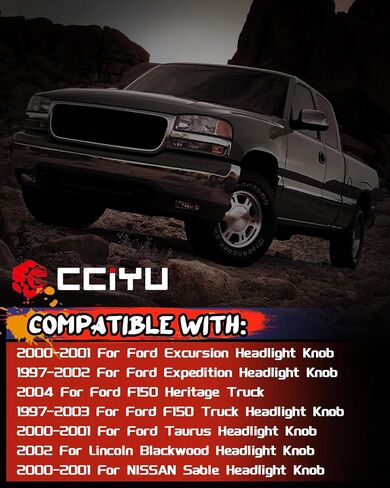استبدال مقبض المصباح الأمامي يناسب Ford Excursion 2000-2001 Ford Expedition 1997-2002 Ford F150 1997-2003 Ford Taurus 2000-2001 Lincoln Blackwood 2002 استبدال 3L3 in Saudi Arabia