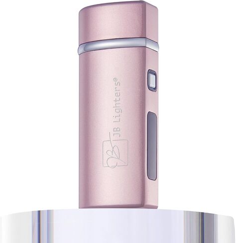 JB Lighter One Touch Blue Satin 3-Flame Butane Torch Lighter - Electric Firing, Backlit Butane Window, Refillable, Adjustable, U.S. Seller with Great Service in Saudi Arabia