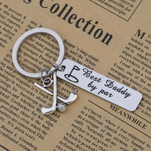 HOLLP Daddy Keyring Golf Gift for Fathers Day Dad Jewelry Golf Charm Father Keyring Best Daddy by Par Keychain in Kuwait
