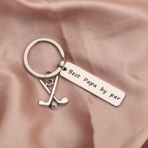 HOLLP Daddy Keyring Golf Gift for Fathers Day Dad Jewelry Golf Charm Father Keyring Best Daddy by Par Keychain in Kuwait