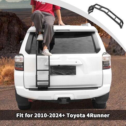 JWWY for 4Runner Tailgate Rear Door Ladder Rack Extension Holder Mounting Bracket Cargo Rack Fit for 2010-2024+ Toyota 4Runner Exterior Accessories,Black Alloy in Saudi Arabia