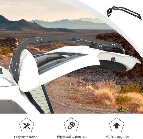 JWWY for 4Runner Tailgate Rear Door Ladder Rack Extension Holder Mounting Bracket Cargo Rack Fit for 2010-2024+ Toyota 4Runner Exterior Accessories,Black Alloy in Saudi Arabia