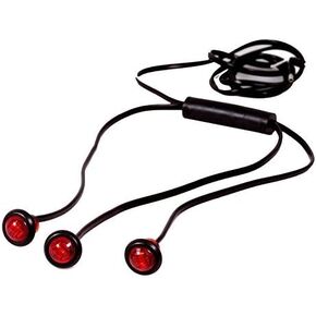 Maxxima M09300R-3 Red LED 3/4" Three Unit Harness Combination Clearance Marker Light