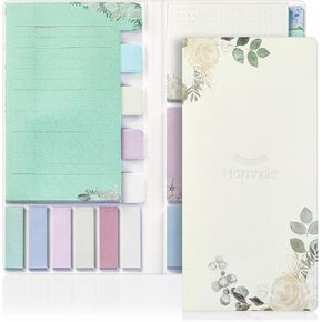 Hommie Sticky Notes Set, Divider Sticky Notes 410 Packs Planner Sticky Note Dividers Tabs with Color Coding for School Supplies, Office Supplies, Book Notes,Bible Sticky Notes