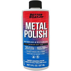 Metal Polish Metal Cleaner and Chrome Polish Marine Grade for Boats and Cars Aluminum and Stainless Steel (Reformulated)