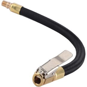 Buachois Tire Inflator Extension Tube Tyre Pump Quick Inflation Chuck Adapter Hose Quick-Inflation Clip Connector High-Pressure Tube Car Motorcycle Maintenance Accessories