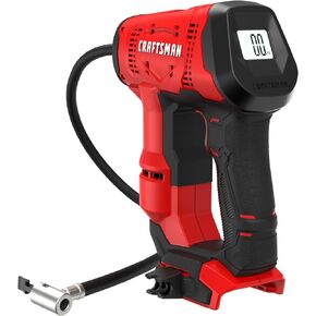 CRAFTSMAN V20 Cordless Inflator for Tires and Balls, High Pressure, PSI of 150, Bare Tool Only (CMCE521B)