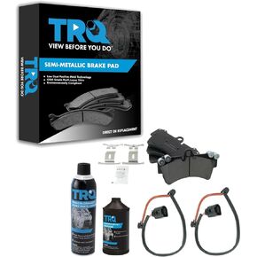 TRQ Front Left Right Brake Pads Compatible with 07-15 Audi 06-10 Porsche 04-08 Volkswagen