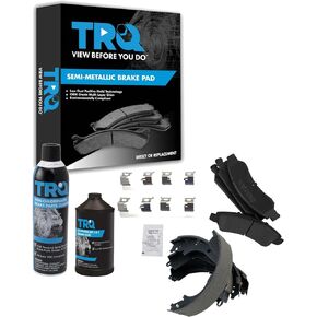 TRQ Brake Pads Compatible with 2009-2013 Chevrolet Silverado 1500 GMC Sierra 1500