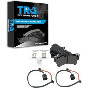 TRQ Front Left Right Brake Pads Compatible with 07-15 Audi 06-10 Porsche 04-08 Volkswagen