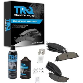 وسائد فرامل TRQ متوافقة مع 09-10 دودج 11-18 رام