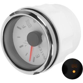 Water Level Gauge, 52mm/2in Water Level Gauges 9-32V DC Smart Alarm for Marine Boat RV 0-190ohm European Sensor(Black)