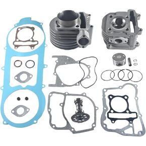 طقم اسطواني 61 مللي متر مناسب لـ 4 ضربات GY6 125cc 150cc 152QMI 157QMJ محرك سكوتر ATV & رباعية الدراجة مجموعة إعادة بناء الاسطوانة in Kuwait