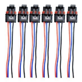 Bus Bar Pulse Power Plugs Pigtail Replacement for Polaris Plug 2018 2019 2020 2021 2022 2023 2024 Ranger XP 1000 / RZR/Pro RS1 General Bus Bar Harness Pigtail Connectors (Blue, 3)