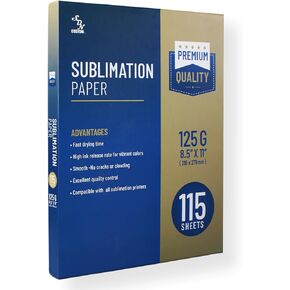 ورق التسامي 8.5 × 11 بوصة 115 ورقة (125 جم) لأي طابعة نفث الحبر التسامي، متوافق مع منتجات التسامي للأسطح الصلبة والناعمة مثل القمصان والأكواب والأكواب والمزيد in Kuwait