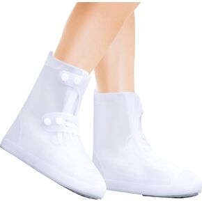 Rain Shoe Covers | Waterproof Shoe Covers for Men Women | Reusable Galoshes Overshoes (Pink - Small)