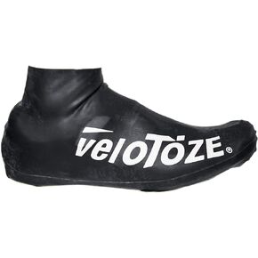 veloToze Short 2.0 Shoe Cover for Road Cycling Shoes - Waterproof, Windproof Overshoes for Bike Rides in Spring, Fall, Rainy, Cold Weather - Bright Colors Make Road Biking Trips Safer