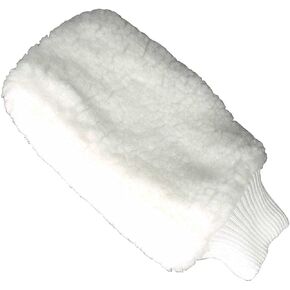 Jack's Mfg White Fleece Plastic Lined Applicator Mitt for Fly Spray and Coat Sheen Products in Kuwait