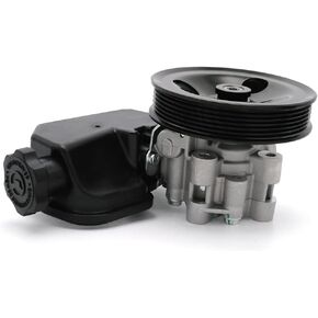 Power Steering Pump 21-5429 with Reservoir Pulley Compatible with 2005 2006 2007 Dodge Dakota 3.7L 4.7L