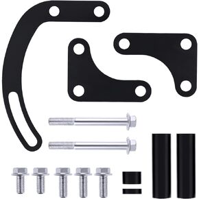 Power Steering Pump Mounting Bracket LWP SWP Endxedo Black Power Steering Pump Bracket Compatible with SB SBC Chevy engines 262 265 283 302 305 307 327 350 400