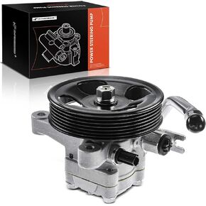 A-Premium Power Steering Pump, with Pulley, Compatible with Kia Sedona 2006-2010 & Hyundai Entourage 2007-2009, 3.8L, Replace # 571104D200, SPK009