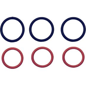 6PCS Power Steering Pump O-Ring Seals Rubber Inlet & Outlet Fit for Honda P/S Hi Pressure Hose Replaces# 91370-SV4-000 91345-RDA-A01