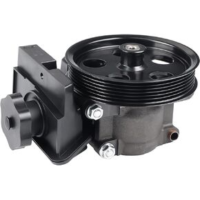 Power Steering Pump with Pulley & Reservoir Compatible with Ford Focus 2006 2007 2008 2009 2010 2011, Ford Transit Connect 2010 2011, Replacement for 6S4Z3A674A, 7S4Z3A674A, 20-74326