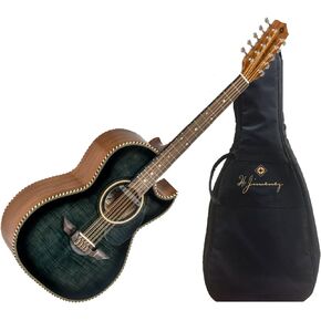 7-String Acoustic-Electric Guitar, Ambidextrous, Red (LBQ1EBF)