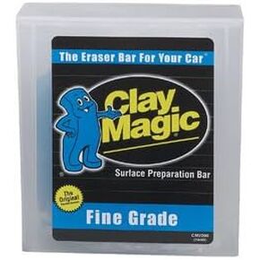 Auto Magic Clay Magic - Blue Clay Bar for Glass, Chrome, Fiberglass & More - Fine Grade - 200 Grams