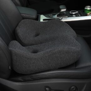 Office Chair Cushion, Extra Large Memory Foam Seat Cushion for Office Chair Pressure Relief Sciatica & Tailbone Pain Relief for Long Sitting , for Office Chair, Gaming Chair and Car Seat (Khaki)